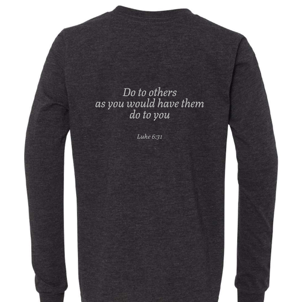 Charcoal Black Triblend - BACK