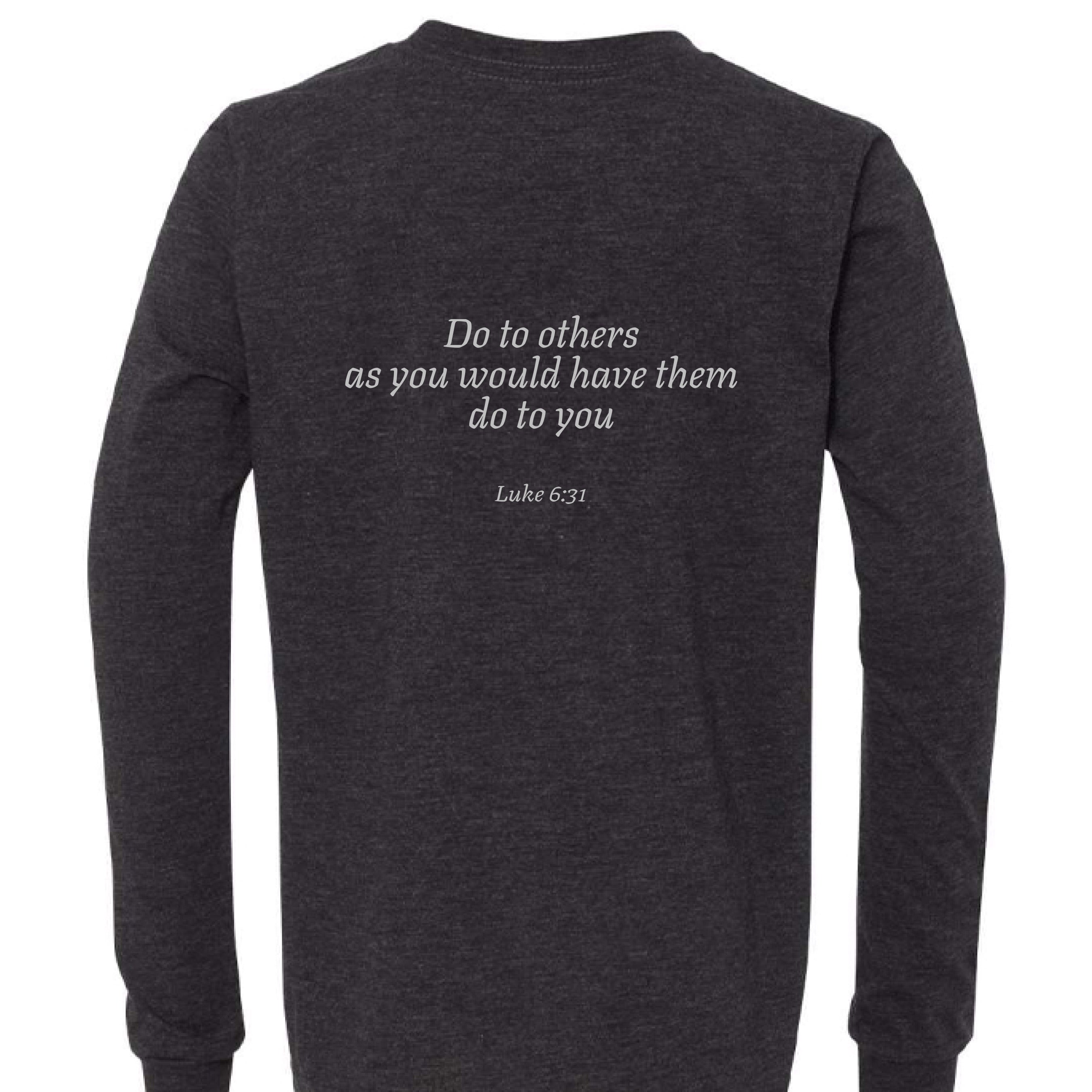 Charcoal Black Triblend - BACK