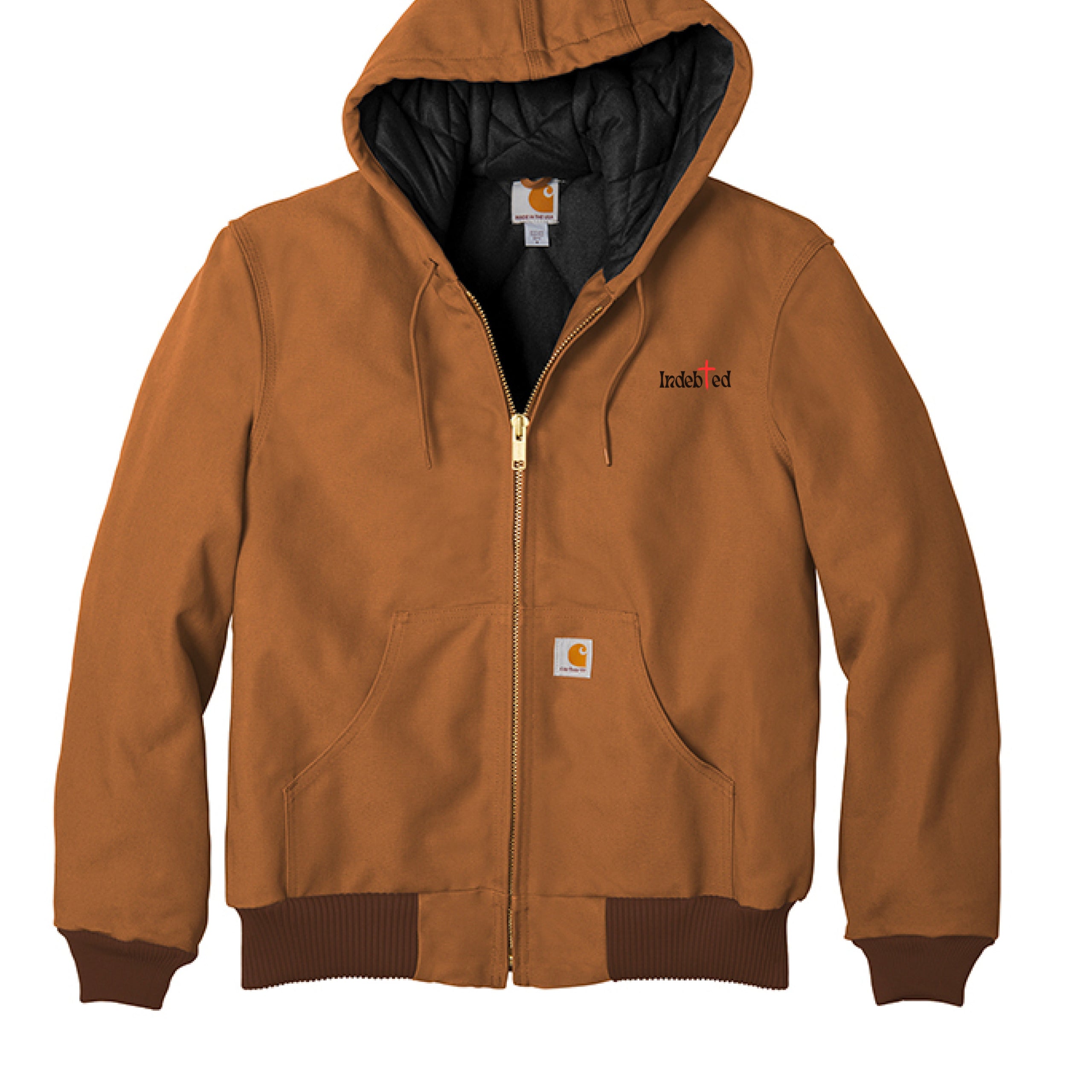Indebted_Carhartt Tall Quilted-Flannel-Lined Duck Active Jacket